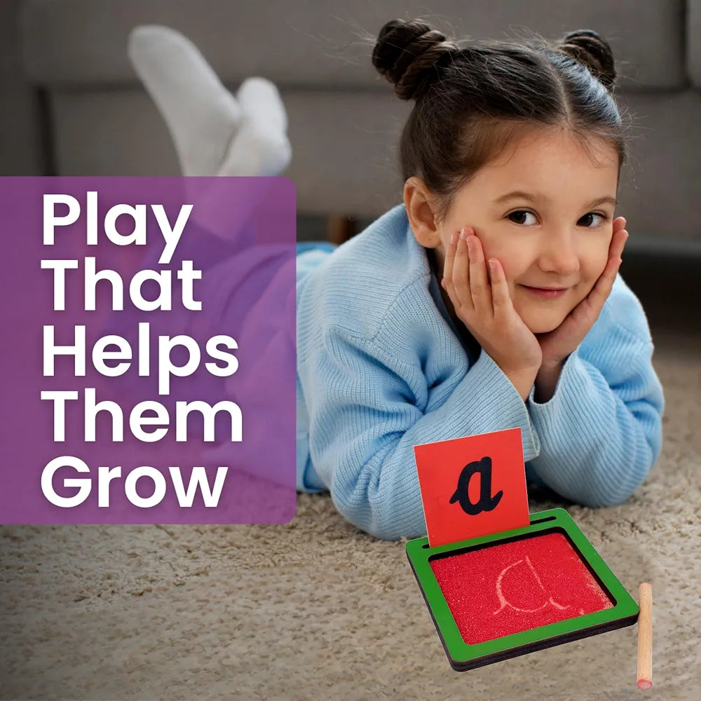 Tantrums Coloured Sand Paper with Tray| Learning Fun Education Puzzle Learning Aid for Kids