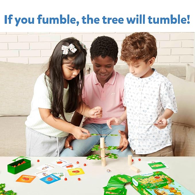 Skillmatics Educational Game Newton's Tree Balancing Stacking Strategy and Skill Building Game
