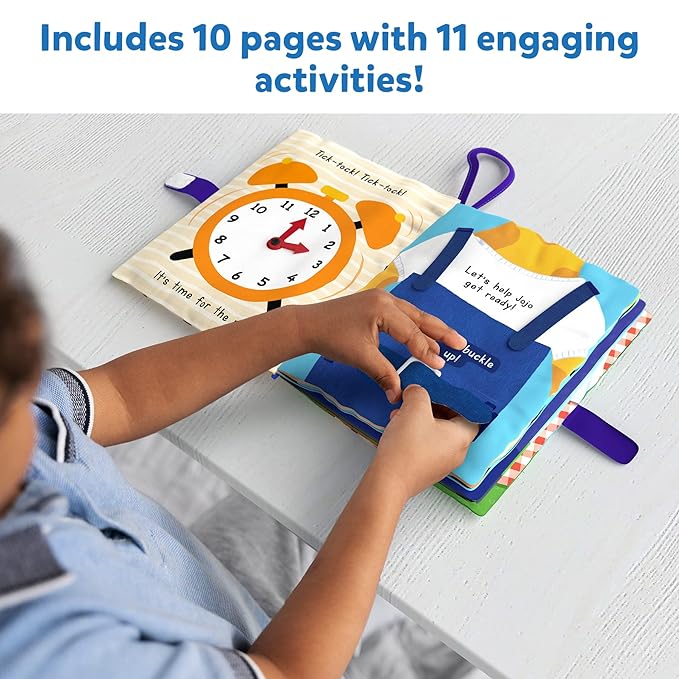 Skillmatics Quiet Book Sensory Activity Book With 11 Interactive Daily Activities
