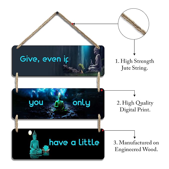 Sehaz Artworks Buddha Wall Hangings for Home Decoration Home Decor Items -3-0013