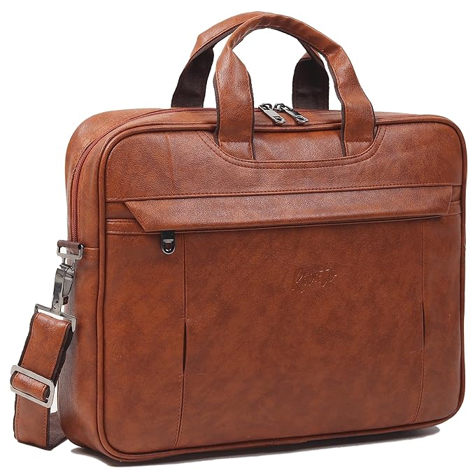 RIONTO Messenger Bag - Laptop Bag for Men, PU Leather Office Bag for Men | Supports Laptop Upto 15.6 inches