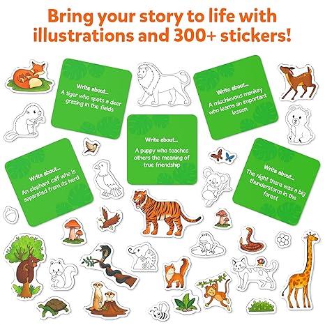Skillmatics Storybook Art Kit Animal Adventures for Kids Write & Create Storybooks