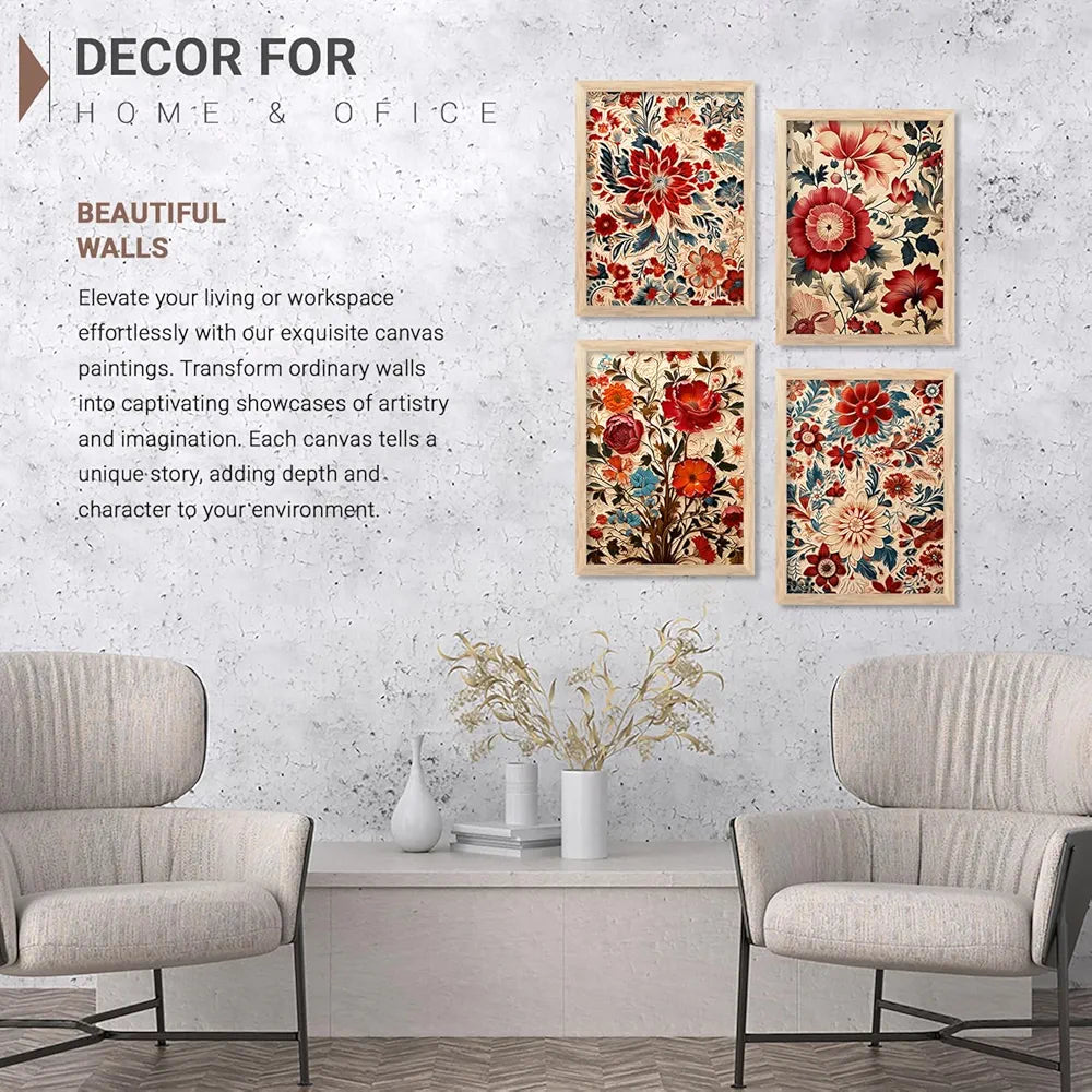 Kotart Madhubani Art Paintings with Frame Traditional Framed Painting Pack of 6 D