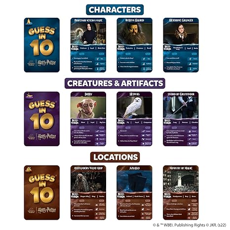 Skillmatics Harry Potter Board Game Guess in 10 Gifts for 8 Year Olds and Up Strategy Game for Kids