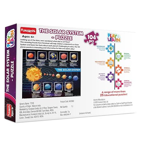 Funskool Play & Learn Play & Learn-Solar System Educational 104 Pieces Puzzle