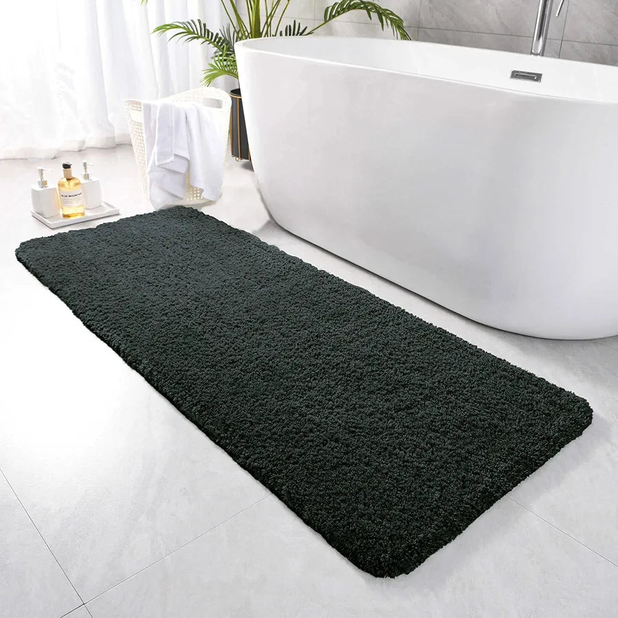 Luxe Home International Runner Super Soft Anti Skid Newman Rug For Bedroom Rectangular Colour Hunter Green