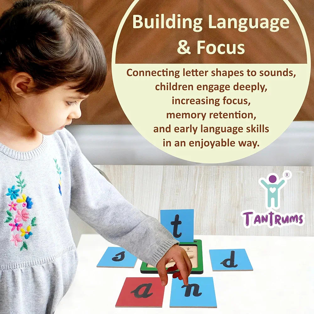 Tantrums Coloured Sand Paper with Tray| Learning Fun Education Puzzle Learning Aid for Kids
