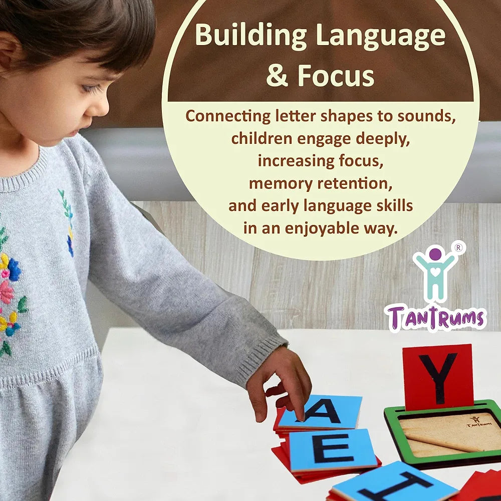 Tantrums Coloured Sand Paper with Tray | Learning Fun Education Puzzle Learning Aid for Kids