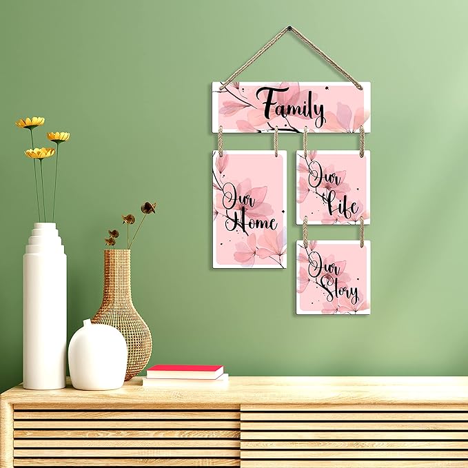 Sehaz Artworks Wooden Wall Hangings for Home Decoration Decorative Items for Home - 4-0032