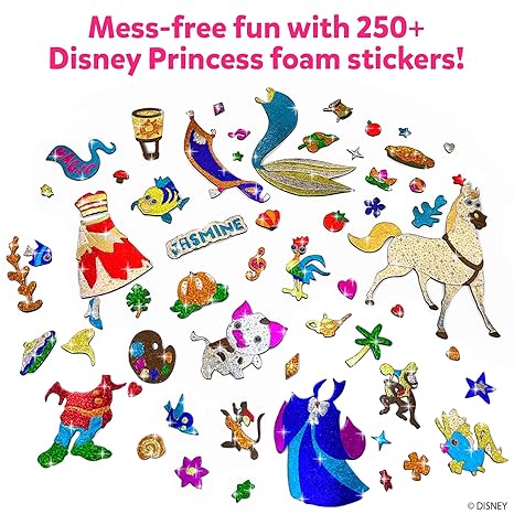 Skillmatics Art & Craft Activity Foil Fun Disney Princess No Mess Art for Kids Craft Kits