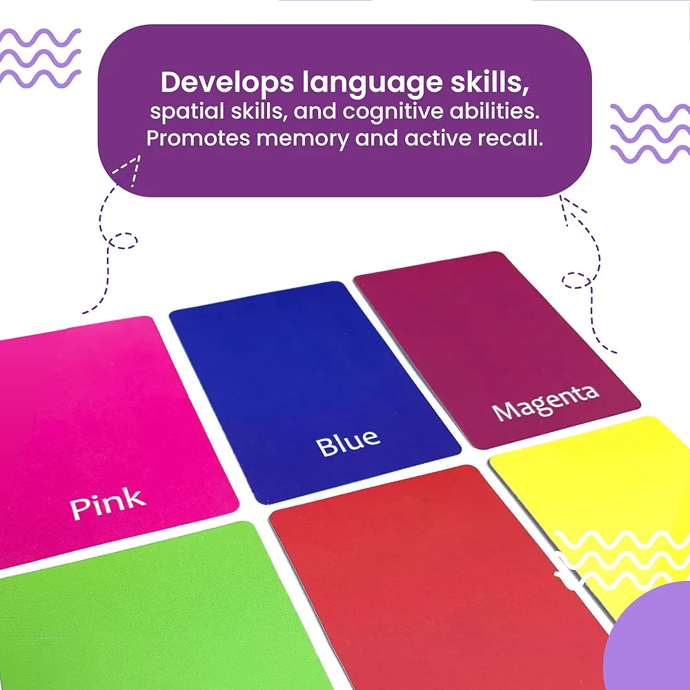 The Curious Bees - Shapes and Colors Flash Cards | 36 Laminated Cards for Kids | Age Group: 1-4 Years | Fun Early Educating Activity for Kids
