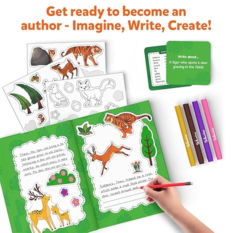 Skillmatics Storybook Art Kit Animal Adventures for Kids Write & Create Storybooks