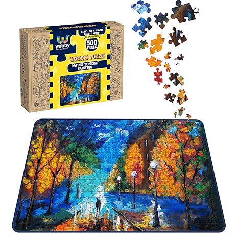 Webby Dating Tonight Painting Wooden Jigsaw Puzzle 500 Pieces
