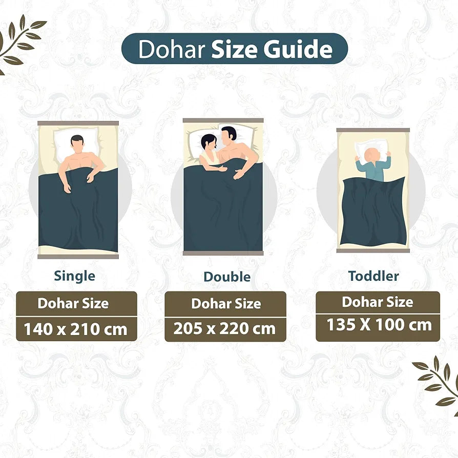 Divine Casa 120 GSM Super Soft Brushed Microfiber Lightweight Jaipuri Print Rajai Single Bed Reversible AC Blankets for Winter TC - 120 Colour Lead Gray