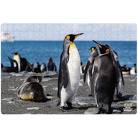Webby Penguins On Seashore Jigsaw Puzzle 252 Pieces