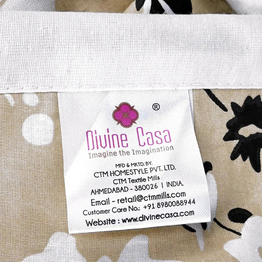 Divine Casa 100% Cotton Single Bed Dohar Ultra-Soft AC Blanket Lightweight Reversible Quilt Colour Ivory & Sunflower Yellow