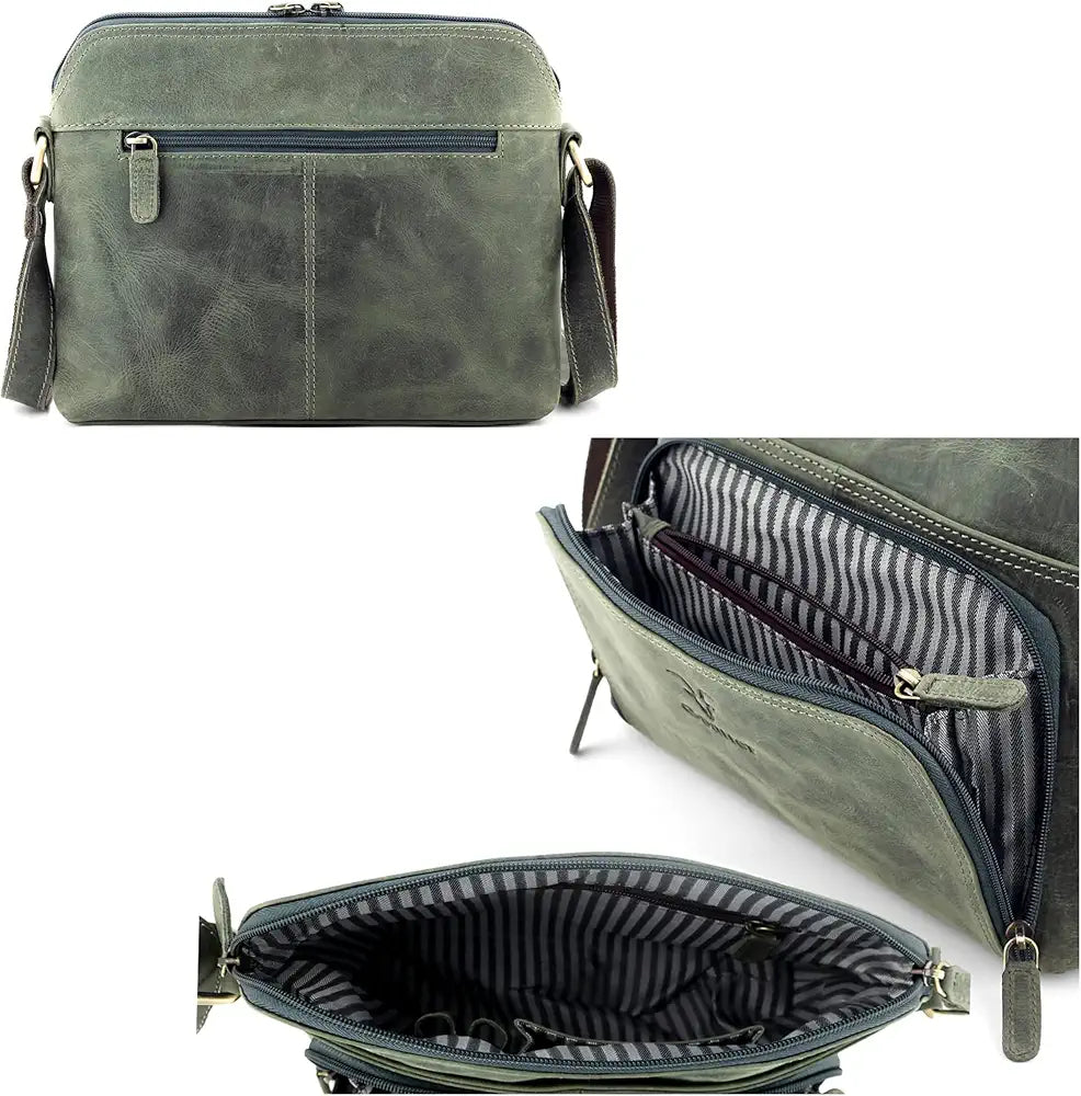 Goatter Genuine Leather Casual Sling Bag for Girls and Women