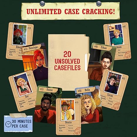 Skillmatics Card Game Catch The Crook Family Friendly Mystery Game Strategy Game Kids
