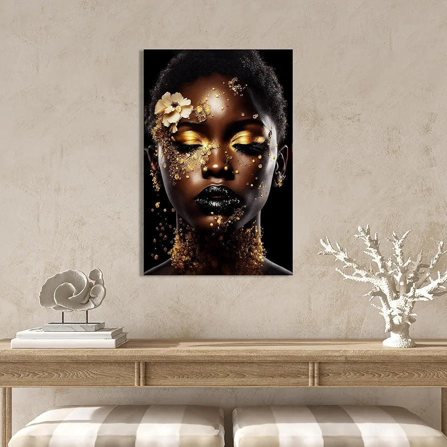Kotart Modern Art African Woman Canvas Paintings for Bedroom Room Living Room Style03