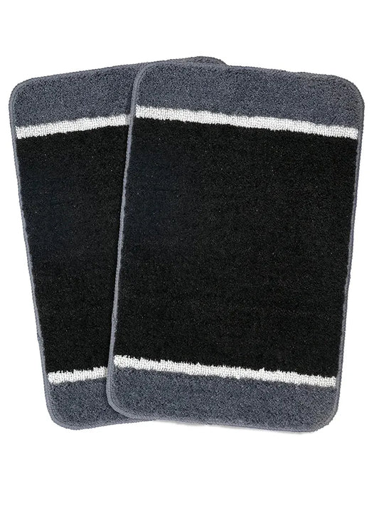 Saral Home Soft Microfiber Anti-Skid Bathmat (Pack of 2)