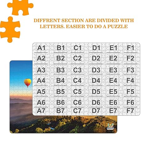 Webby Colorful Hot Air Balloons Wooden Jigsaw Puzzle 500 Pieces