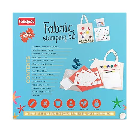 Funskool Handycrafts Diy Stamping Kit Block Printing Kit