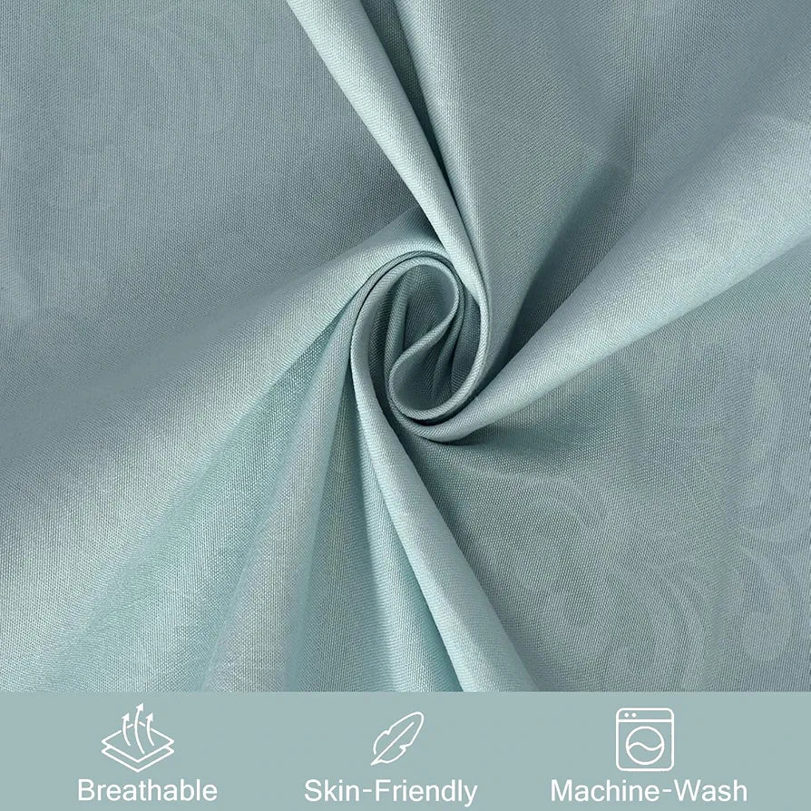 Fresh From Loom Set-King Size Hypoallergenic Wrinkle Free with 2 Pillow Covers 144 TC Turquoise Damas