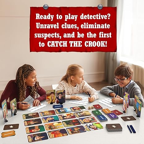 Skillmatics Card Game Catch The Crook Family Friendly Mystery Game Strategy Game Kids