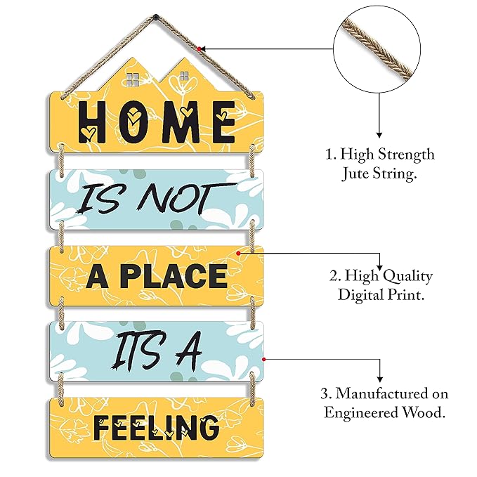 Sehaz Artworks Wooden Wall Hangings for Home Decoration Decorative Items for Home - 5-0008