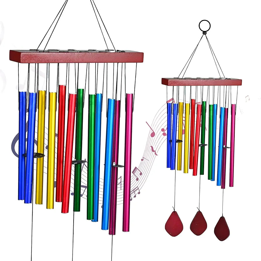 Zaicus Colorful Wind Chime Metal Hanging Bells Wind Chime-025