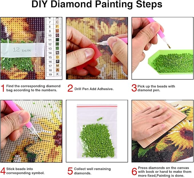 Trexee 5d Diamond Painting Kit For Adults & Kids 30 * 40cm Diy Paint By Numbers Color Multi-3