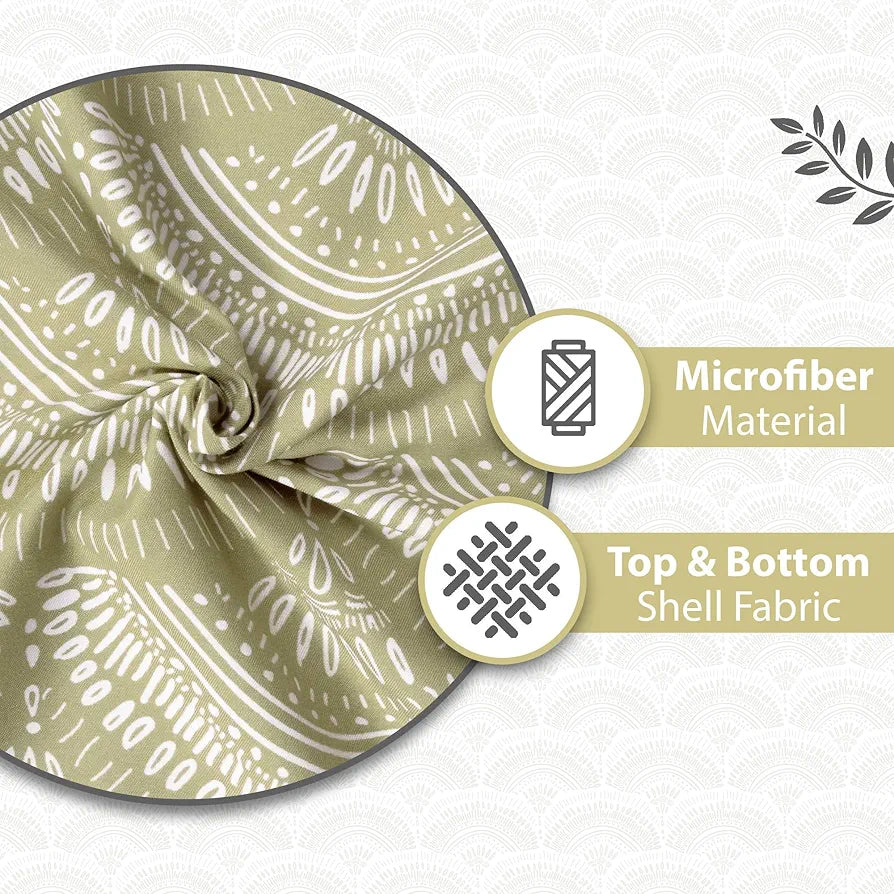 Divine Casa Microfibre 120 GSM Mild Winter Reversible Single Bed Dohar AC Blanket TC - 120 Colour Amber Green
