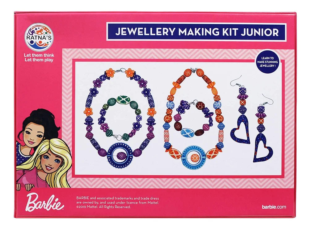 Barbie Jewellery Making KIT Junior for Girls. Make Necklace,EARINGS,Bracelet for Girls