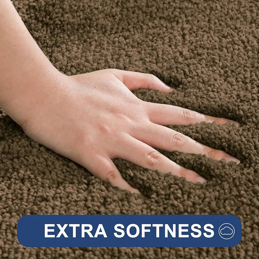 Luxe Home International Runner Super Soft Anti Skid Newman Rug For Bedroom Rectangular Colour Coffee
