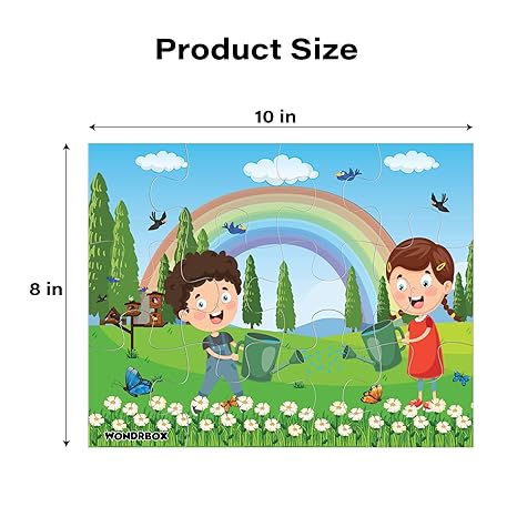 Wondrbox Seasons Jigsaw Puzzles For Kids Educational Toy Seasons Set of 4 Puzzles in Box