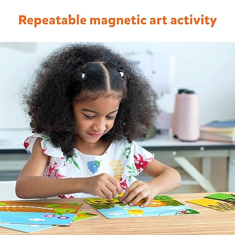 Skillmatics Paper Art Activity Dot It with Magnets Animals No Mess Repeatable Art for Kids
