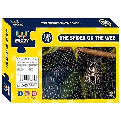 Webby Kid The Spider On The Web Jigsaw Puzzle, 252 Pieces