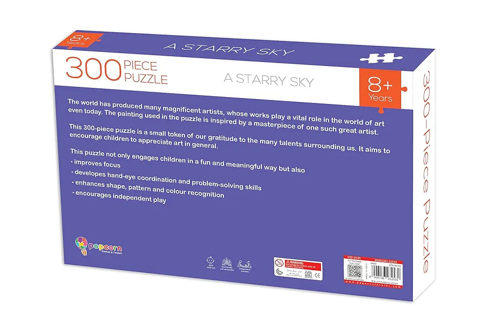 Popcorn Games & Puzzles 300 Piece Puzzle A Starry Sky |Improves Your Child Memory, Logical Thinking, Visual Perception & Concentration