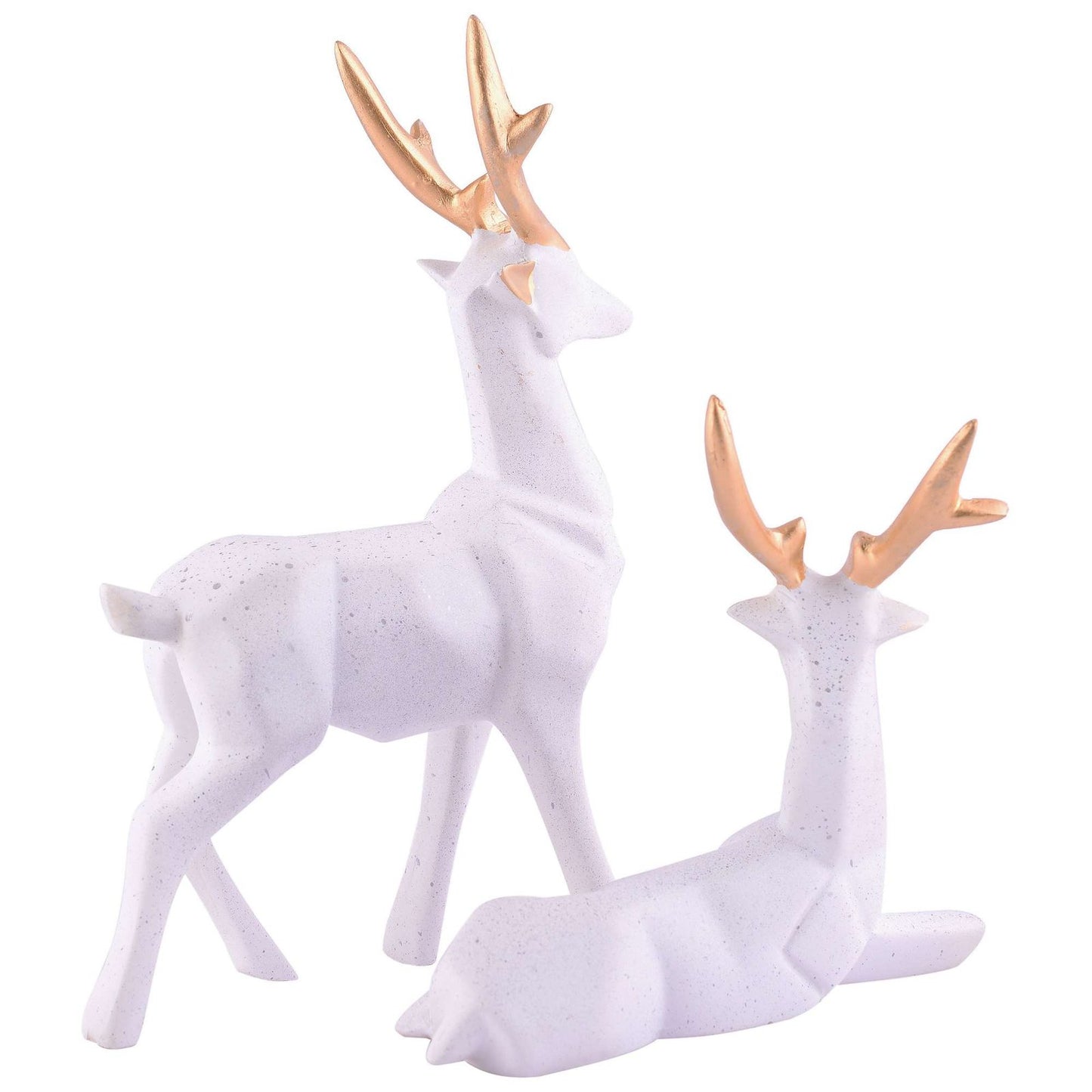 Resin Deer Head Showpiece Animal Figurine for Table Top Good Luck Vaastu Statue