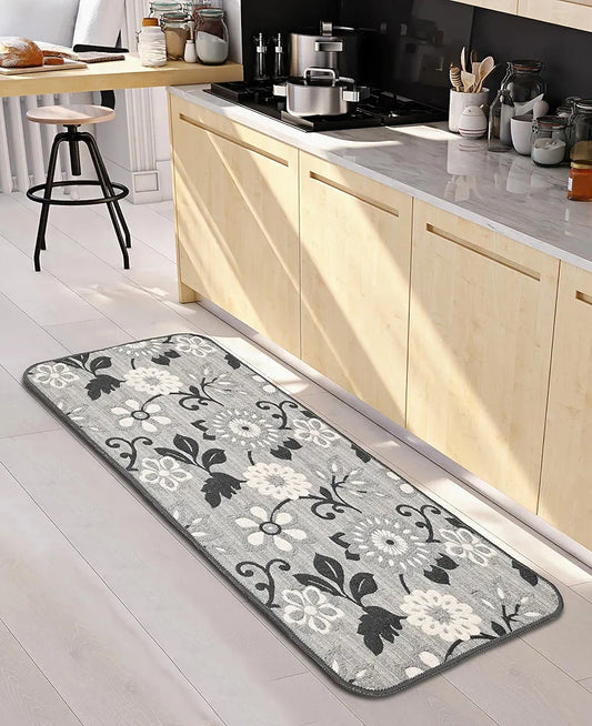 Saral Home Noureau Floral Soft Cotton Durable & Washable Multipurpose Runner