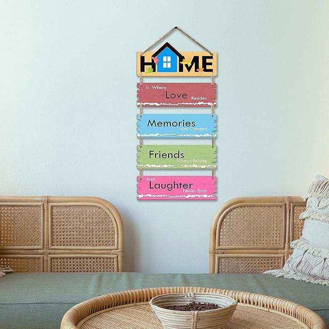 Sehaz Artworks Wooden Wall Hangings for Home Decoration Home Decor Items for Living Room - 5-0004