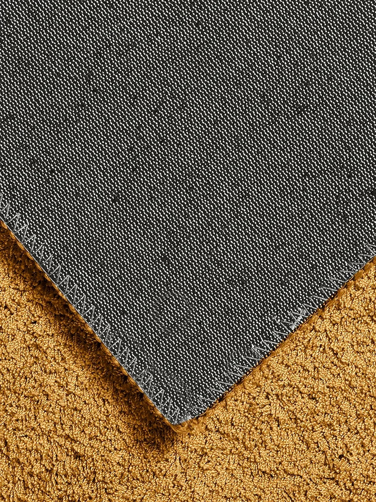 Saral Home Neon Shaggy Yarn Anti-Skid Carpet for Living Room Colour Gold
