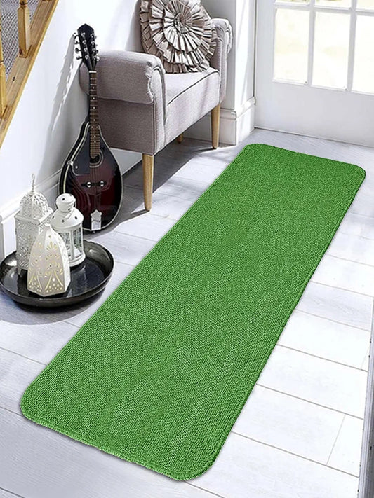 Saral Home Rectangular Solid Soft PP Yarn Durable & Washable Multipurpose Runner