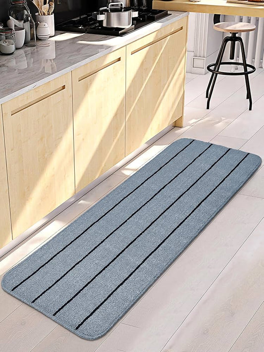 Saral Home Rectangular Striped Soft PP Yarn Durable & Washable Multipurpose Runner