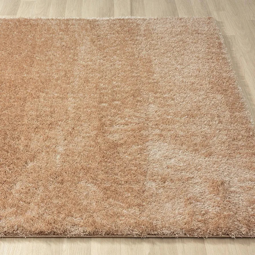 Ishro Home Premium Fuzzy Shag Carpet for Hall Rugs for Living Room Carpets for Living Room Colour Elegant Beige