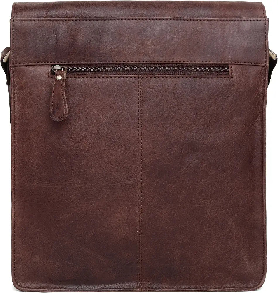 WildHorn Leather 11.5 inch Messenger Bag for Men I Multipurpose Bag I Office Bag I Travel Bag with Adjustable Strap DIMENTION : L-11.5 inch W-3 inch H-13.5 inch