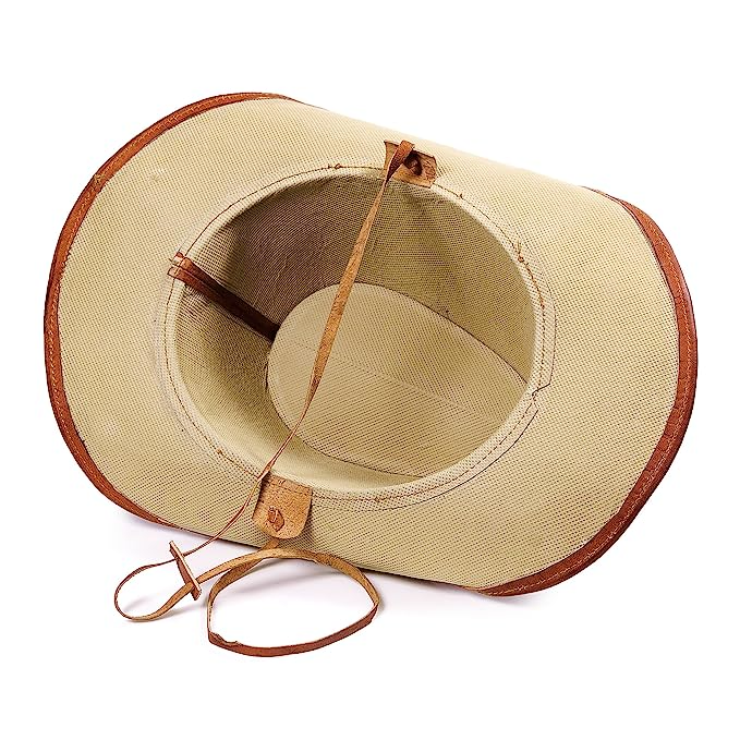 CraftShades Leather Stylish Fashionable Cowboy Hat for Unisex
