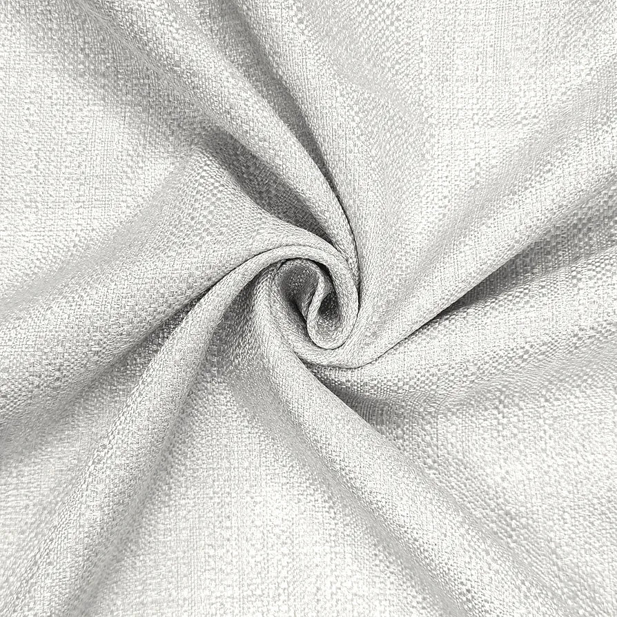 Divine Casa Textured Window Curtain 5 Feet Colour Bright White Polyester Panel with Subtle Weave & Metal Eyelets for Home Decor (Pack of 1)