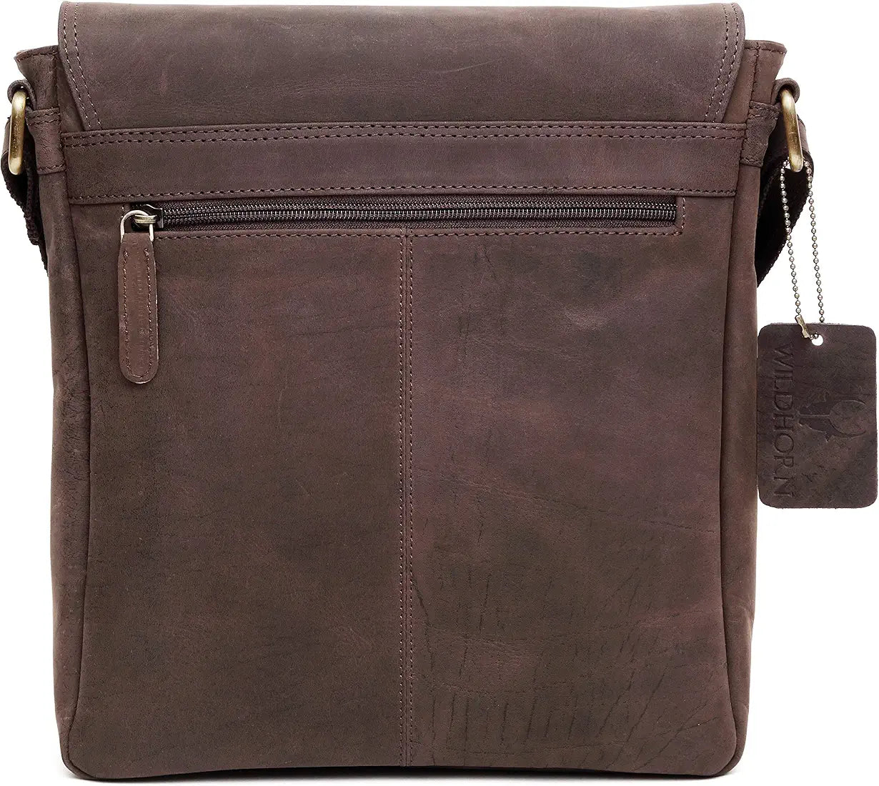 WildHorn Leather 11 inch Sling Messenger Bag for Men I Multipurpose Crossbody Bag I Travel Bag with Adjustable Strap