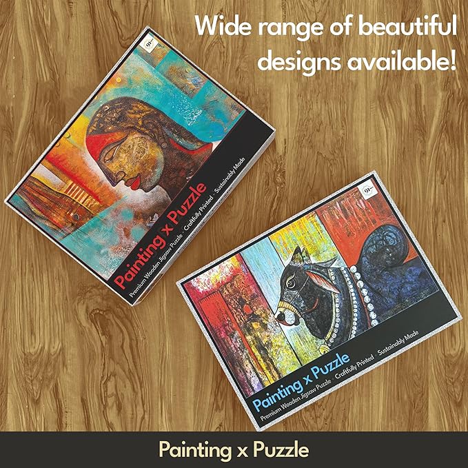 91 Knots Lord Jagannath, Subhadra and Balabhadra 1000 Pieces Premium Wooden Jigsaw Puzzle for Adults and Kids 12+ Years